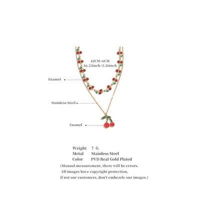 Cherry Layered Necklace