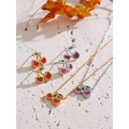Dainty Cherry Necklace
