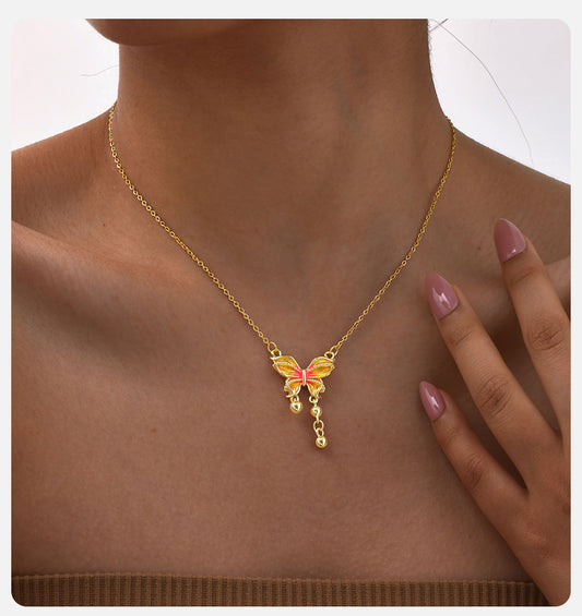 Fifteen Butterfly Necklace