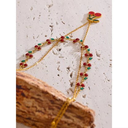 Cherry Layered Necklace