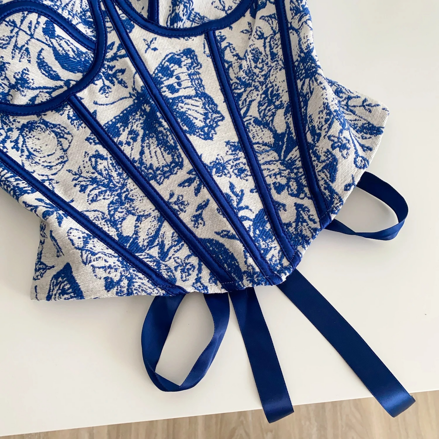 Blue Butterfly Corset