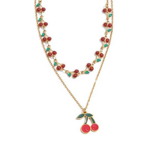 Cherry Layered Necklace