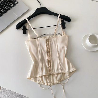 Cloud Nine Lace-Up Corset