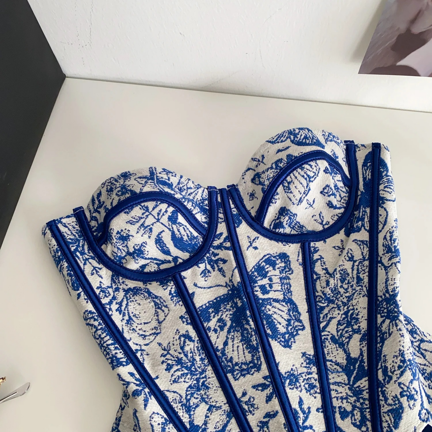 Blue Butterfly Corset