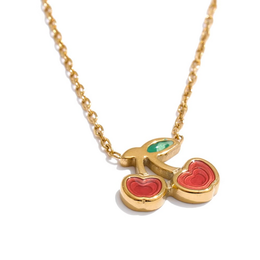 Dainty Cherry Necklace