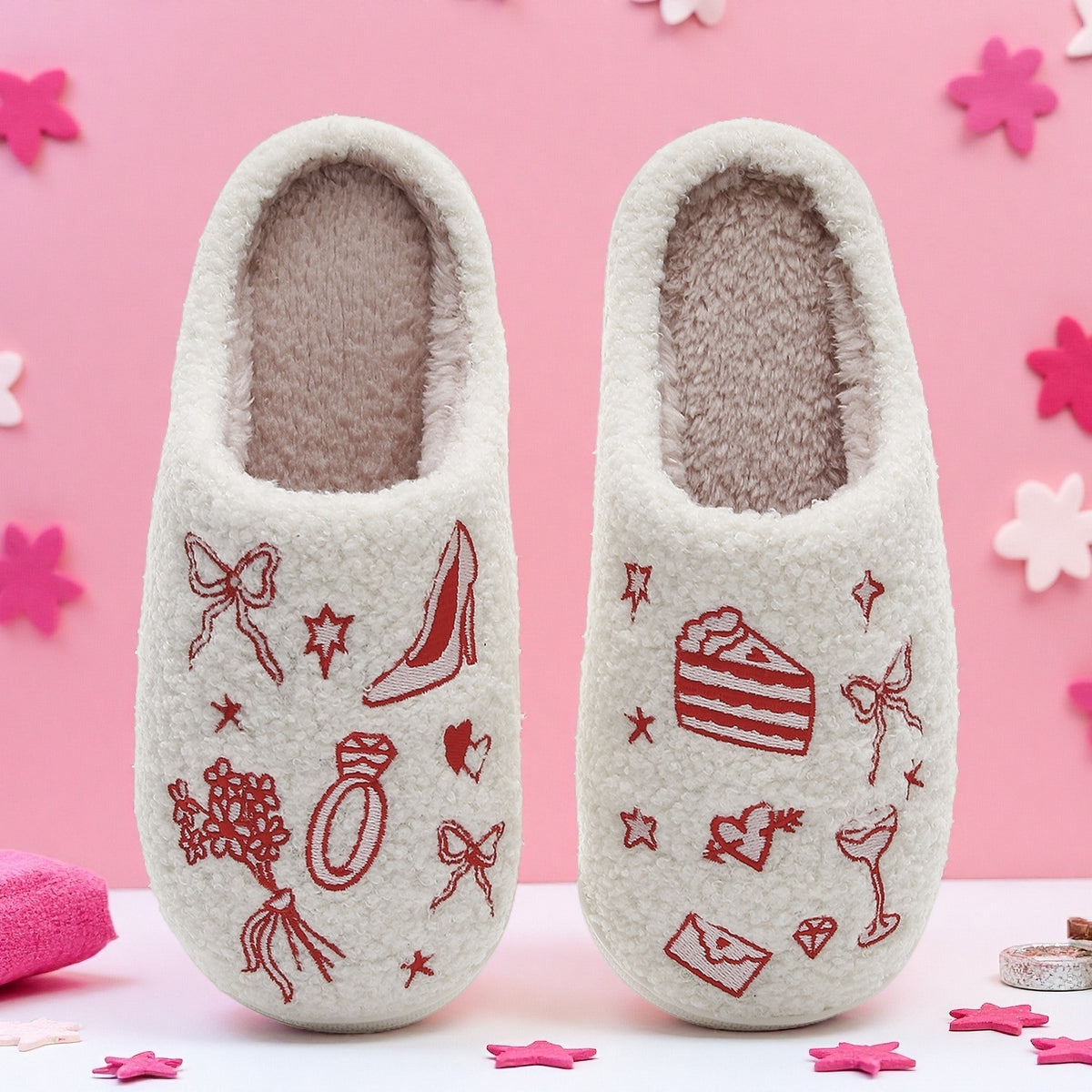 Red Girlie Slippers