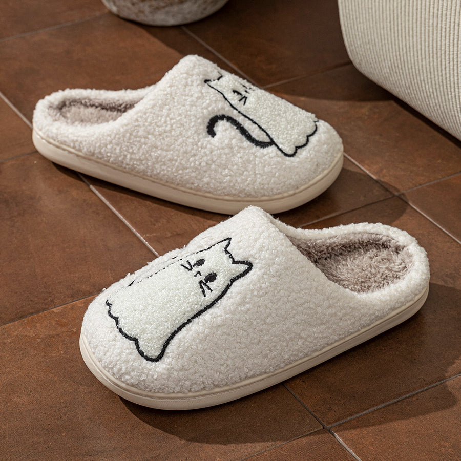 Ghost Cat Slippers