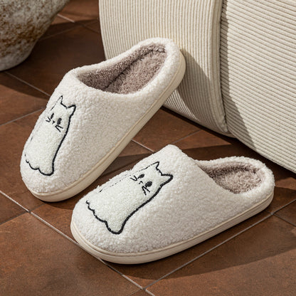 Ghost Cat Slippers