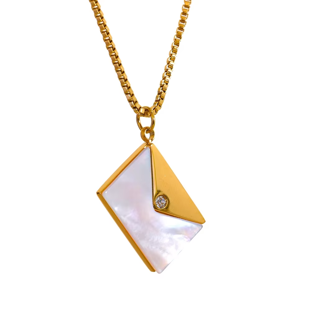 The Manuscript Envelope Necklace