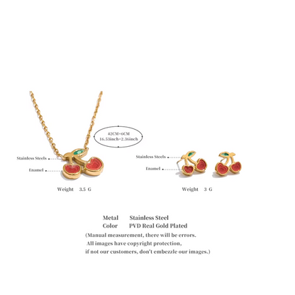 Dainty Cherry Necklace