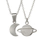 Moon and Saturn Necklace