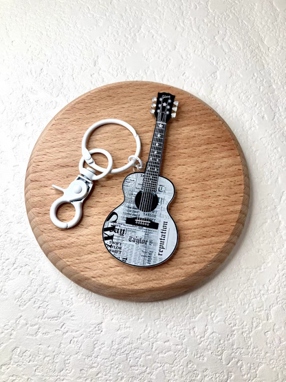 Reputation Guitar Keychain