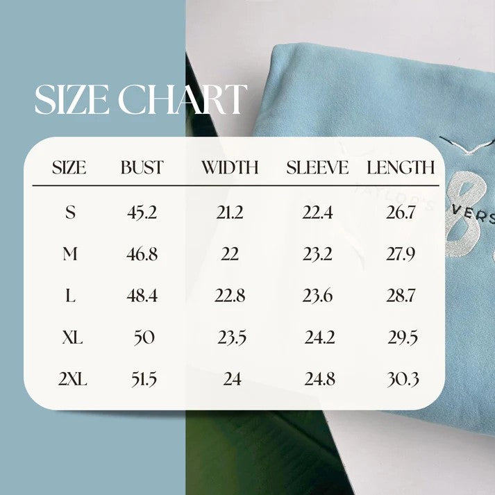 1989 Taylor's Version Embroidered Sweatshirt